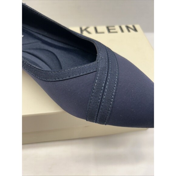Anne Klein Flex Oceanus Ballet Flat Shoe Navy Fabric Women Sz 6 M New in Box - Picture 2 of 7